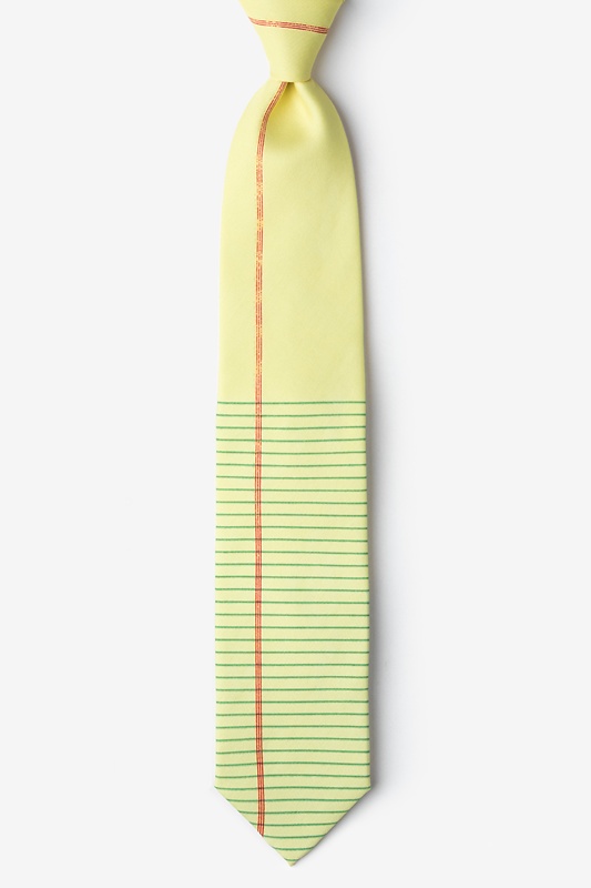 Yellow Microfiber Legal Pad Tie Ties Com
