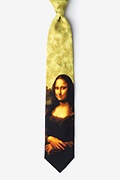 Mona Lisa Yellow Extra Long Tie Photo (0)