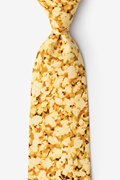 Popcorn Yellow Extra Long Tie Photo (0)
