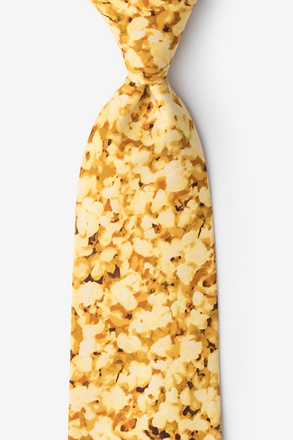 Popcorn Yellow Extra Long Tie