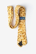 Popcorn Yellow Skinny Tie Photo (1)