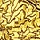 Yellow Microfiber Smokey Mountains Skinny Tie