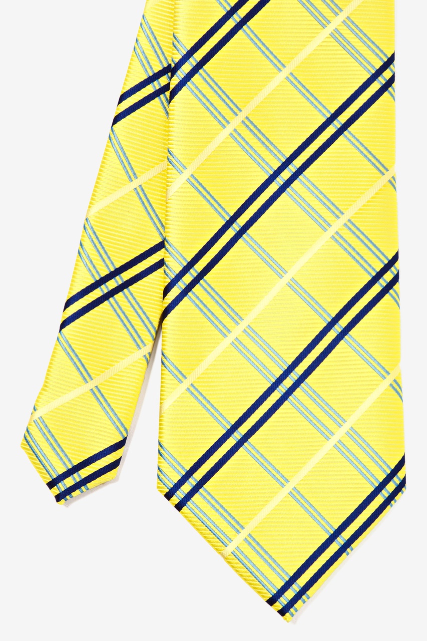 yellow tie front top