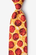 The Pizza Yellow Extra Long Tie Photo (0)