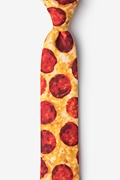 The Pizza Yellow Skinny Tie Photo (0)