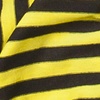 Yellow Polyester Mens Traveling Stripe Scarf