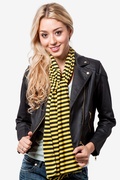 Yellow Traveling Stripe Scarf Photo (2)