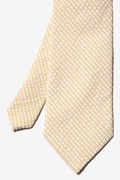 Seersucker Stripe Yellow Extra Long Tie Photo (1)