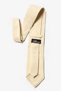 Seersucker Stripe Yellow Extra Long Tie Photo (2)