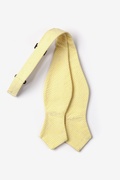 Yellow Chamberlain Check Diamond Tip Bow Tie Photo (1)