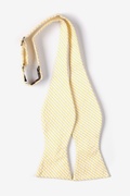 Yellow Kensington Seersucker Self-Tie Bow Tie Photo (1)