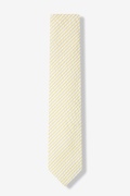 Yellow Kensington Seersucker Skinny Tie Photo (1)