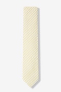 Yellow Kensington Seersucker Skinny Tie Photo (1)