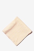 Yellow Seersucker Stripe Pocket Square Photo (2)