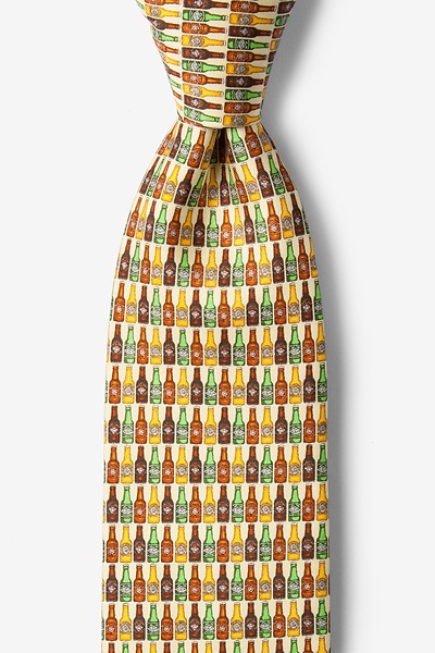 Yellow Silk 99 Bottles Tie