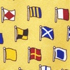 Yellow Silk A-Z International Flags Tie