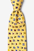 A-Z International Flags Yellow Tie Photo (0)