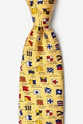 Boating Signals Yellow Tie Photo (0)