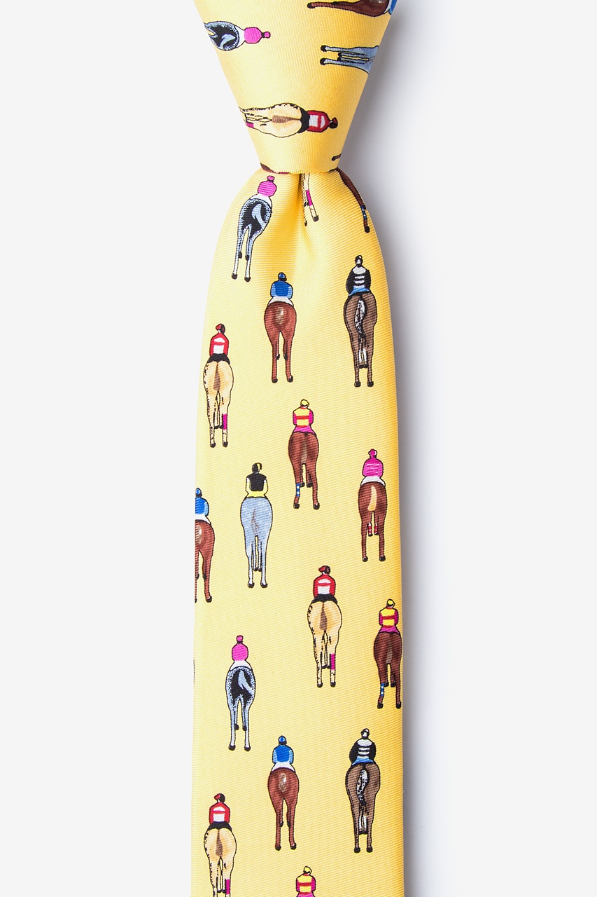 Bringing Up the Rear Yellow Skinny Tie Photo (0)