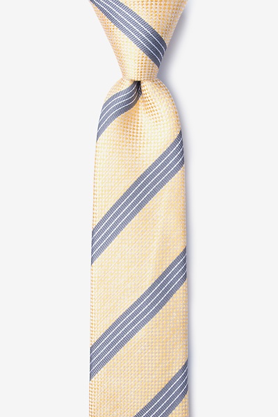 Yellow Silk Bronsa Skinny Tie