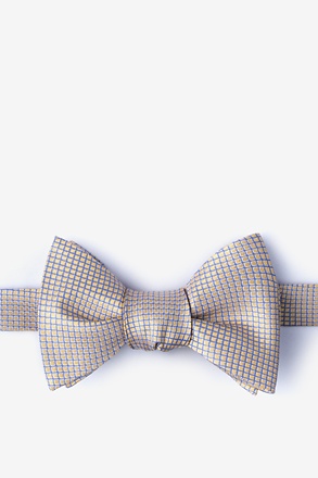 Buck Yellow Self-Tie Bow Tie