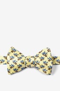 Dangerous Business Yellow Self-Tie Bow Tie Photo (0)