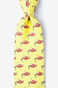 Drinks Like a Fish Yellow Tie Photo (0)