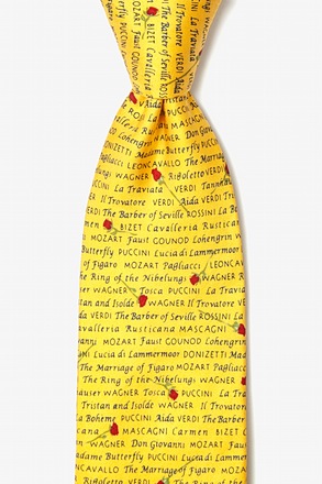 Great Operas Yellow Tie