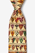 Heraldic Shields Yellow Tie Photo (0)