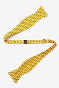 Micro Bees Yellow Self-Tie Bow Tie Photo (1)