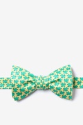 Micro Sea Turtles Yellow Self-Tie Bow Tie Photo (1)