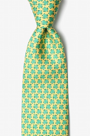 _Micro Sea Turtles Yellow Tie_