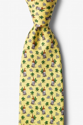 Mint Julep Afternoon Yellow Tie