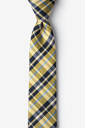 _Roosevelt Yellow Skinny Tie_
