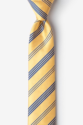 Sardinia Yellow Skinny Tie