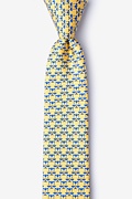 Scales Of Justice Yellow Skinny Tie Photo (0)
