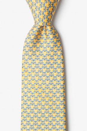 Scales Of Justice Yellow Tie