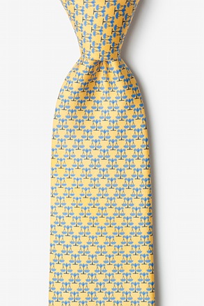 Scales Of Justice Yellow Tie