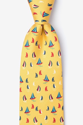 Smooth Sailing Yellow Tie