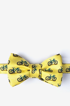 _Two Tire-d Yellow Self-Tie Bow Tie_