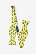 Two Tire-d Yellow Self-Tie Bow Tie Photo (1)