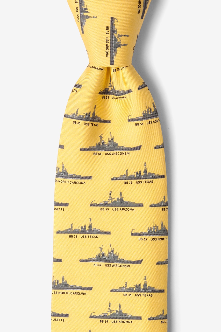 U.S. Battleships Yellow Tie Photo (0)