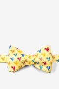 Wake Up Call Yellow Self-Tie Bow Tie Photo (0)