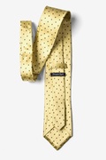 Yellow with Brown Dots Extra Long Tie Photo (2)