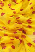 Yellow Cherry Picking Scarf Photo (0)