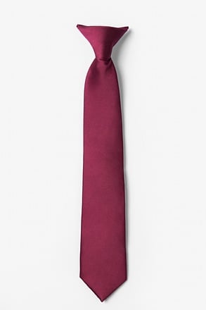 Zinfandel Clip-on Tie For Boys