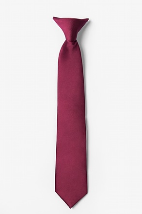 Zinfandel Clip-on Tie For Boys